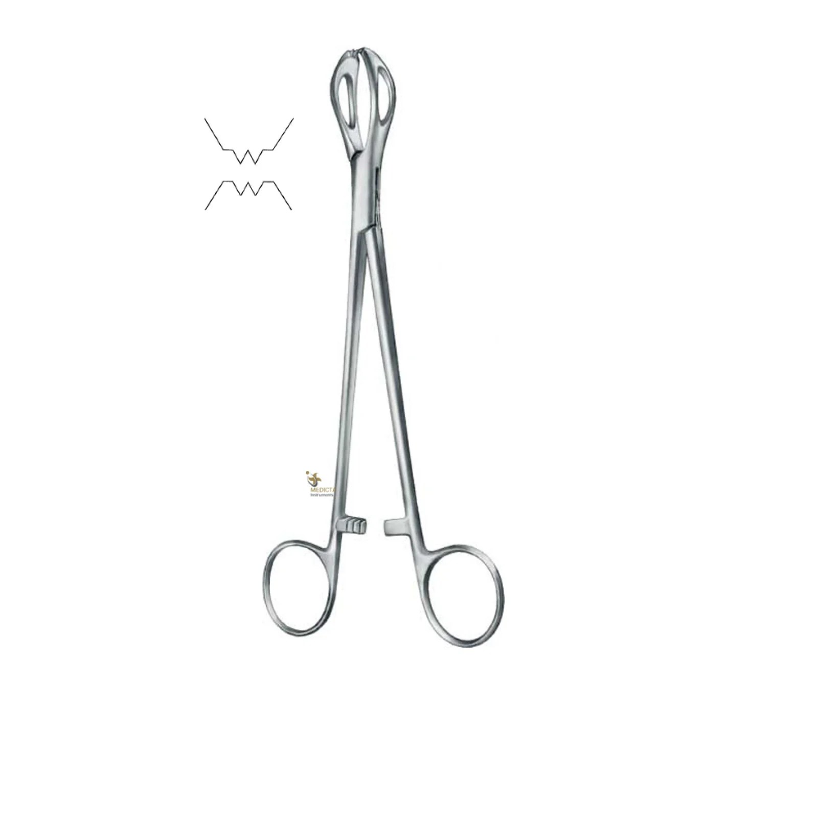 Lane Towel Clamp 19.5cm Towel Forceps Medicta Instruments